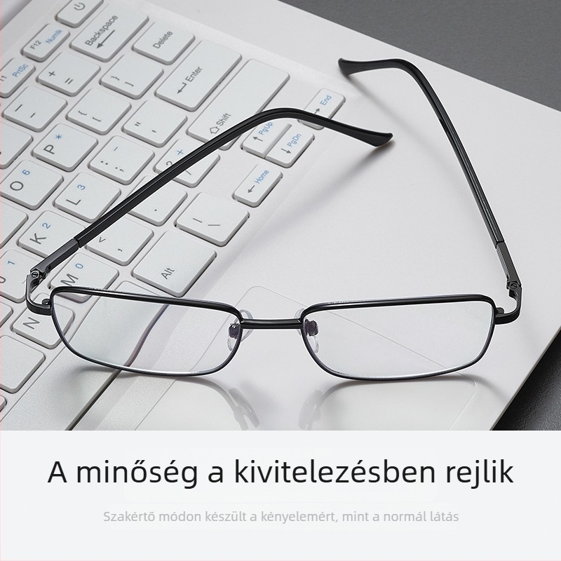Okos zoomos progresszív olvasószemüveg kékfény- és sugárzás elleni védelemmel, hosszú- és közeli látáshoz
