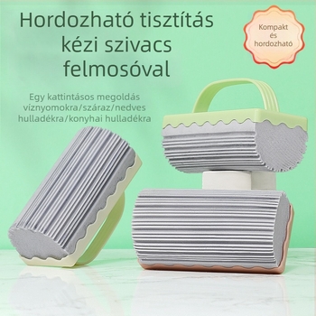 Többfunkciós kézi tisztító szivacs fogantyúval, konyhai felületek tisztítására, tűzhelyhez és ablakokhoz