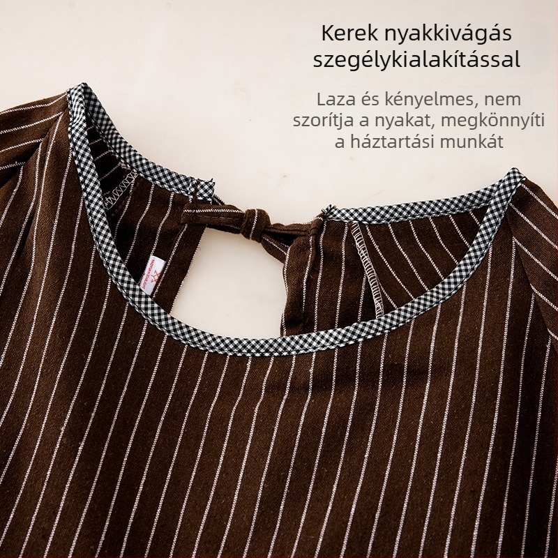 Plusz méretű hosszú ujjú konyhai kötény, olajálló, légáteresztő poliészterből, felnőtteknek, munkaruházat