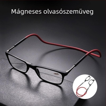 Mágneses nyakba akasztható olvasószemüveg presbiopára, összecsukható, hordozható, kékfény-szűrővel, uniszex