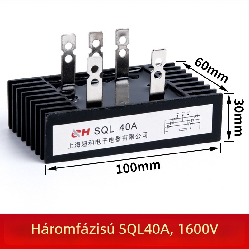 CHKL SQL100A1000V Diódás híd, SQL100A(100×60), Háromfázisú