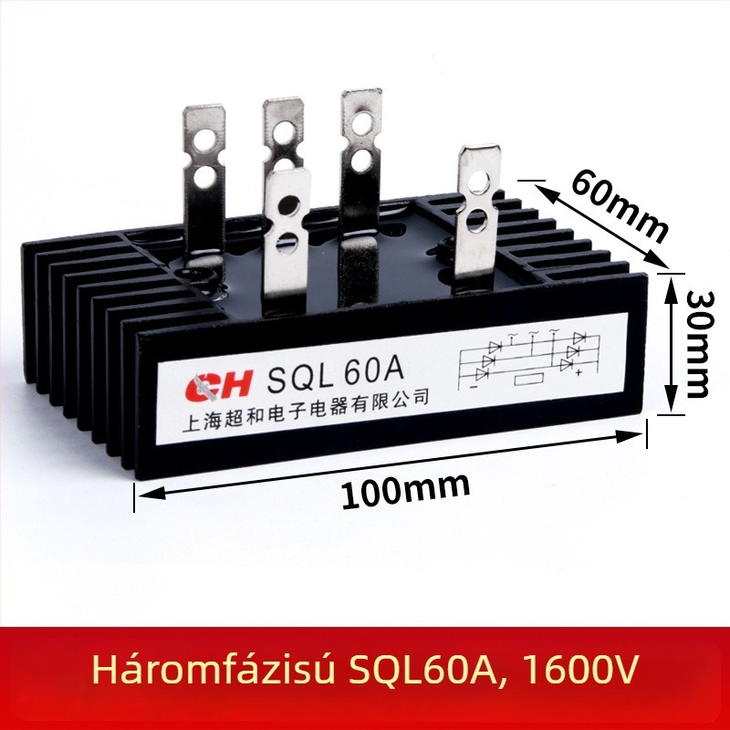 CHKL SQL100A1000V Diódás híd, SQL100A(100×60), Háromfázisú
