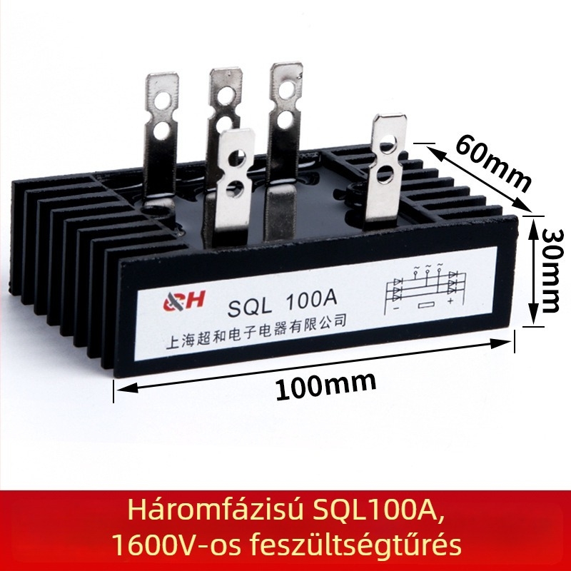 CHKL SQL100A1000V Diódás híd, SQL100A(100×60), Háromfázisú