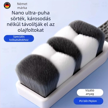 Puha sörtéjű kefe dzsekkikhez — háztartási tisztító kefe, amely nem károsítja a ruhákat és nem hullik szálat, tisztító kefe kültéri dzsekikhez