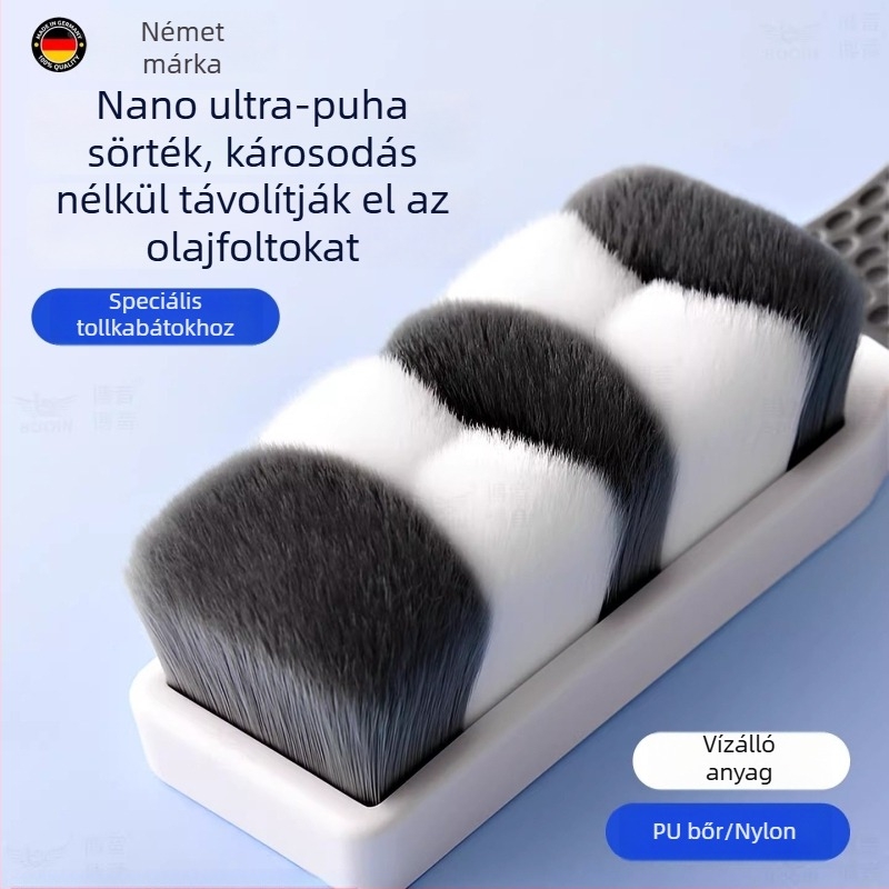 Puha sörtéjű kefe dzsekkikhez — háztartási tisztító kefe, amely nem károsítja a ruhákat és nem hullik szálat, tisztító kefe kültéri dzsekikhez