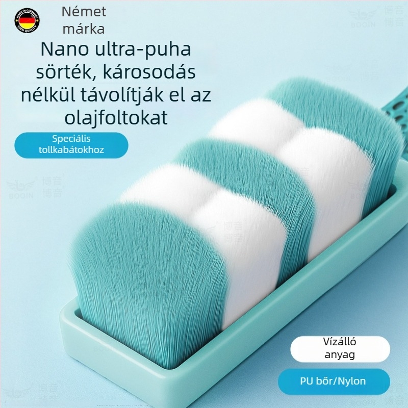 Puha sörtéjű kefe dzsekkikhez — háztartási tisztító kefe, amely nem károsítja a ruhákat és nem hullik szálat, tisztító kefe kültéri dzsekikhez