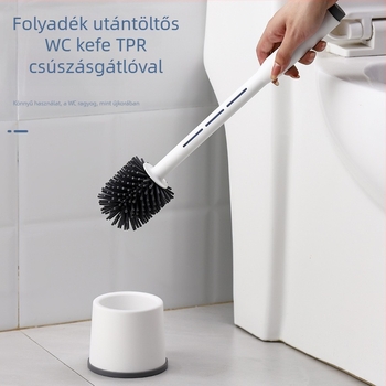 Spray WC-kefe talppal – otthoni használatra, holt sarkok nélkül, normál és ülő WC-hez