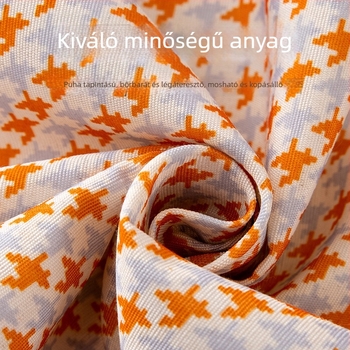 Koreai stílusú kockás kötény vállrögzítőkkel, olajálló, lélegző, uj nélküli, nőknek
