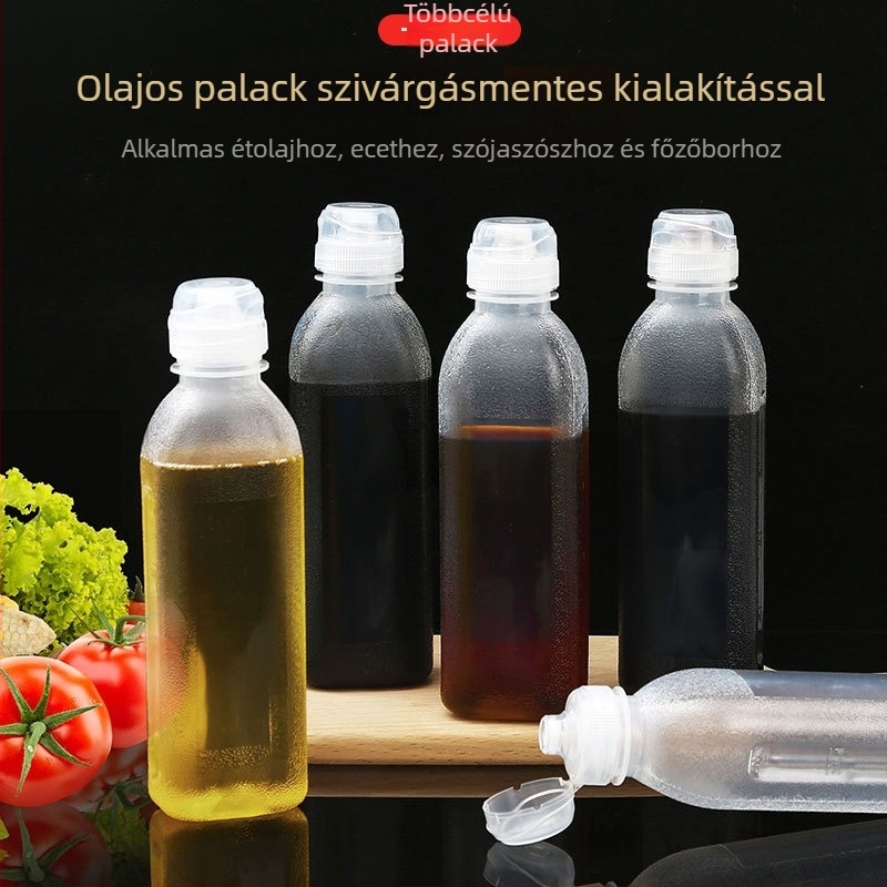 Konyhai olajspray-palack térfogat-szabályozással, fűszerező és szósz-palack, ecet, szezárolaj és főzőbor