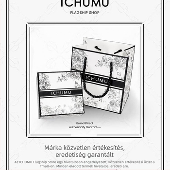 Ichumu női karóra: retro stílusú piros kis négyszögletes számlap, karkötő-stílusú kvarcóra, luxus hatás