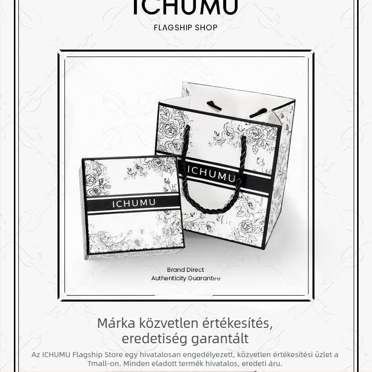 Ichumu női karóra: retro stílusú piros kis négyszögletes számlap, karkötő-stílusú kvarcóra, luxus hatás