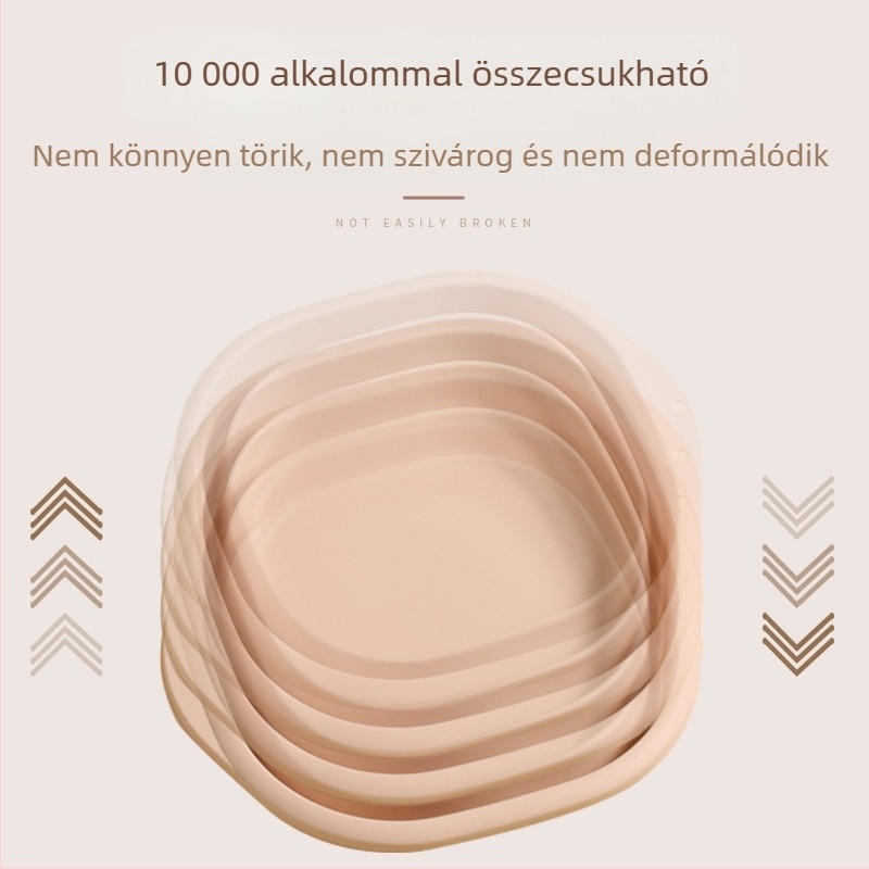 Összecsukható műanyag mosdókagyló – nagy, közepes és kicsi méretben, könnyen szállítható otthoni és kollégiumi használatra