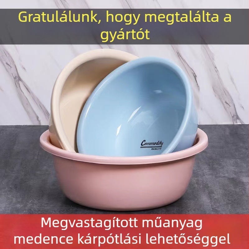 Star műanyag vastagított mosdóedény – többfunkciós edény arc-, láb-, zöldség- és gyermekmosáshoz