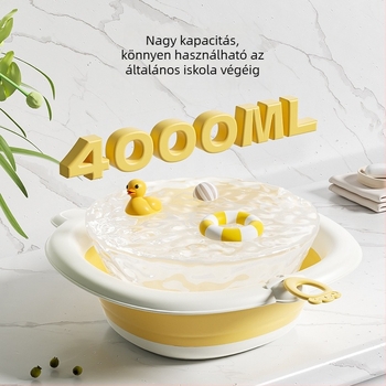 Összehajtható akasztós babafürdőedény – újszülötteknek, kompakt, hordozható