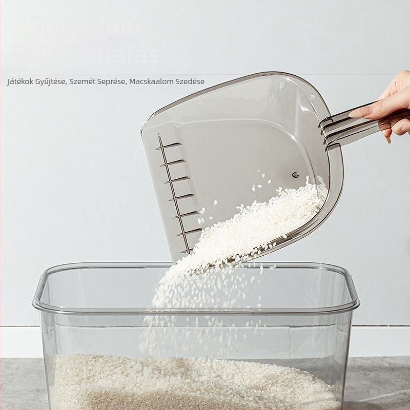 Műanyag kis szemetesvödör dustpan és scoop