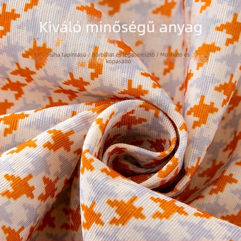 Hosszú ujjú kockás kötény a konyhához, olajálló, lélegző, visszafordítható