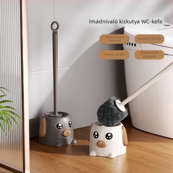 Prémium WC-kefe puha sörtékkel az alapos tisztításért, minimalist dizájn, otthoni használatra