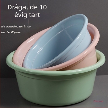 Kerek, vastagított műanyag háztartási mosdó – 27 cm-ig, csecsemőre, mosás és lábápolás