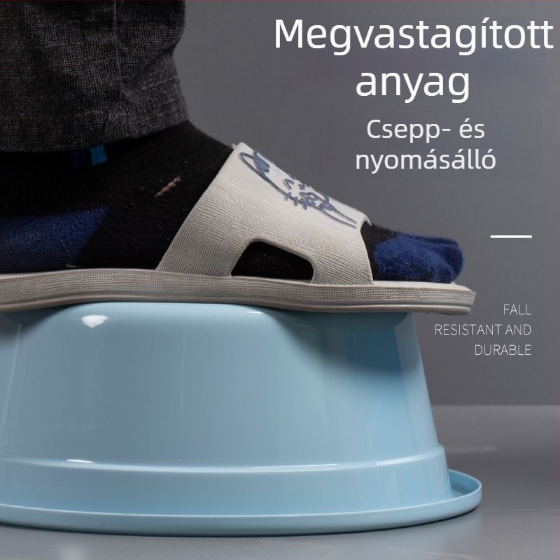 Kerek, vastagított műanyag háztartási mosdó – 27 cm-ig, csecsemőre, mosás és lábápolás