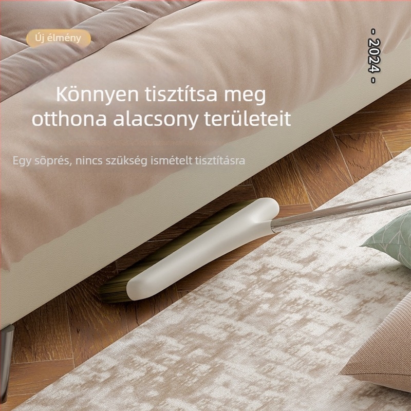 Otthoni seprű- és porlapát készlet tapadásmentes fejjel, amely nem ragadja a szőrszálakat