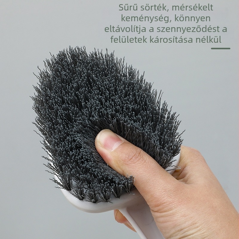 Hosszú nyelű padlótisztító kefe, csempékre, falakra és a fürdőkádban — többfunkciós, kemény sörtés tisztító