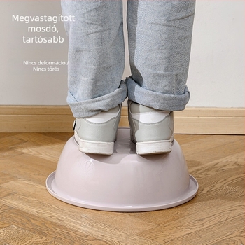 Megvastagított műanyag mosdókagyló, nagy kapacitás arc- és ruhamosáshoz, kollégiumok számára
