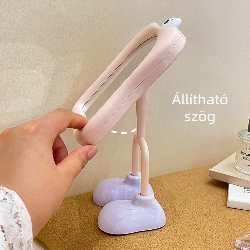 Hordozható sminktükör diákszobába, kompakt asztali tükr, állvánnyal, nagy felbontású