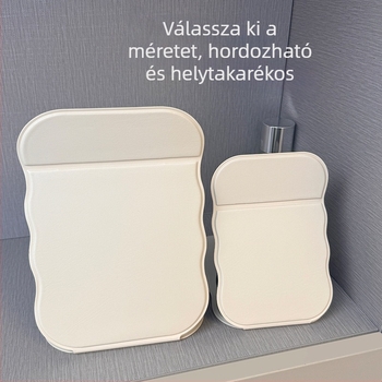 Hullám mintázatú hordozható összecsukható sminktükör, otthonra, hálószoba és fürdőszobába
