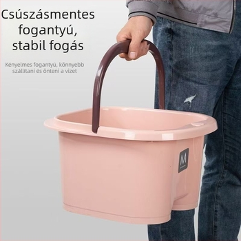 Sűrített, hordozható lábáztató vödör masszázzsal, háztartási és kollégiumi használatra, hőálló.