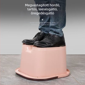 Sűrített, hordozható lábáztató vödör masszázzsal, háztartási és kollégiumi használatra, hőálló.