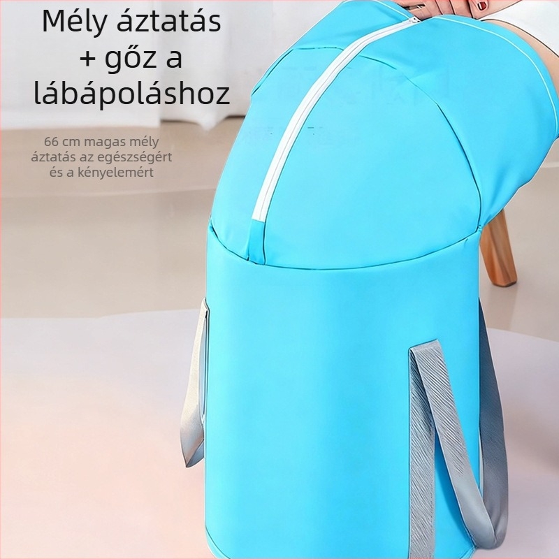 Összecsukható lábfürdő kád, térdig érő mélységgel, szigetelt lábszár, vastag falú otthoni lábfürdő kád