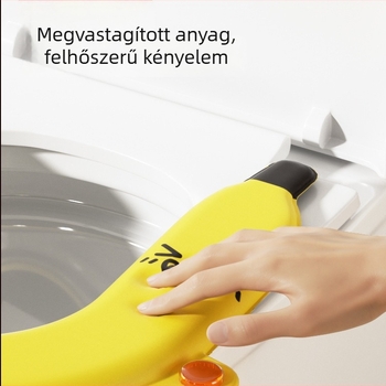 Banán alakú aromaterápiás vízálló WC-ülőpárna, U-alakú, otthoni használatra, univerzális méret