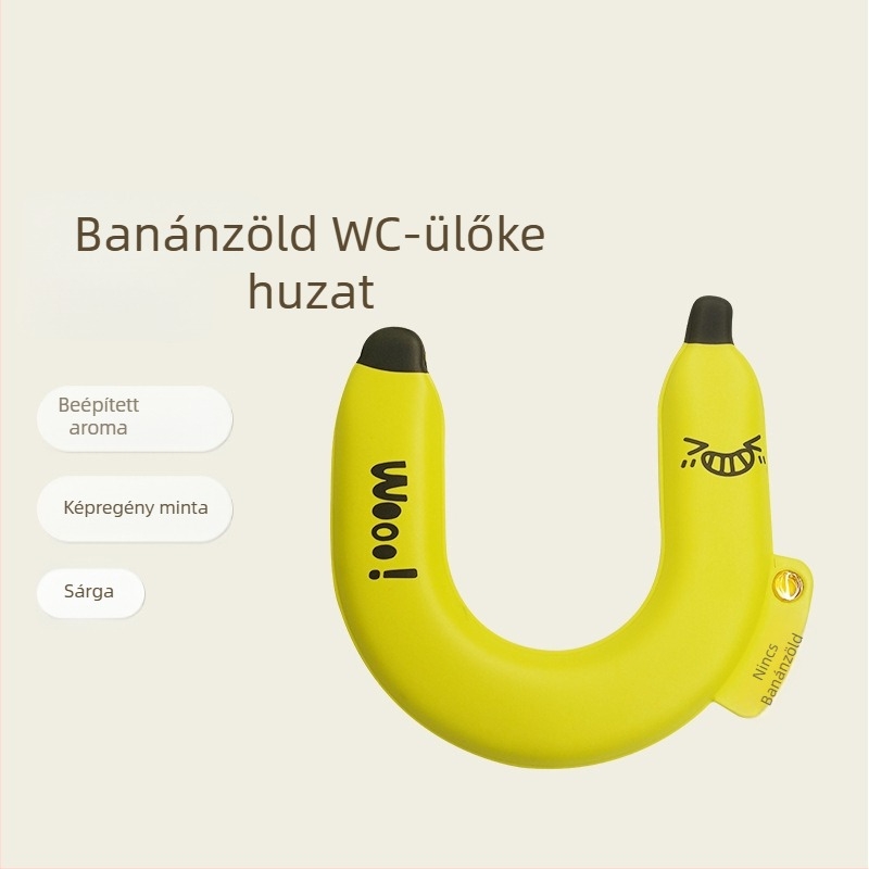 Banán alakú aromaterápiás vízálló WC-ülőpárna, U-alakú, otthoni használatra, univerzális méret