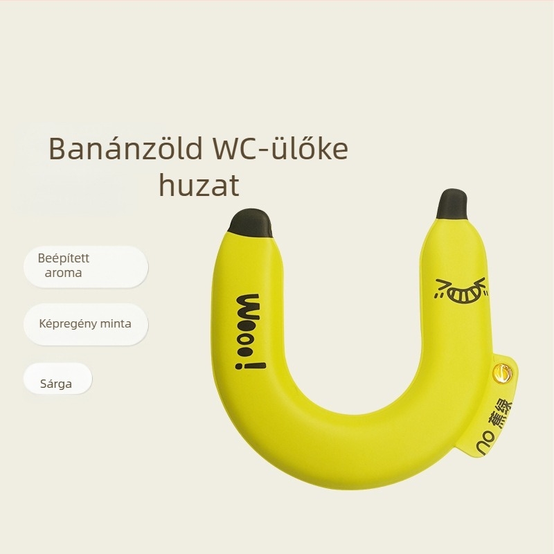 Banán alakú aromaterápiás vízálló WC-ülőpárna, U-alakú, otthoni használatra, univerzális méret