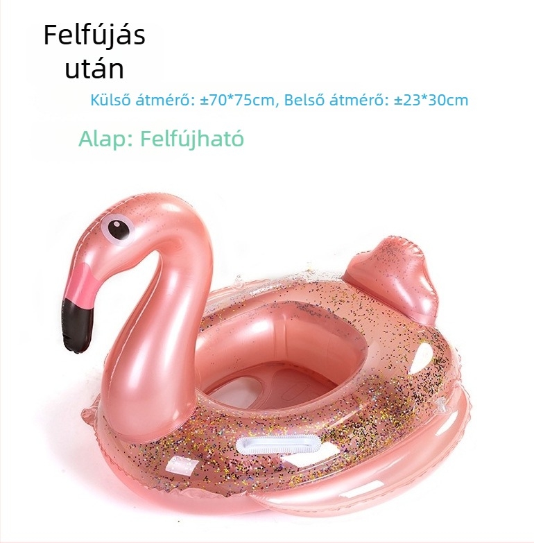 Vastagított felfújható úszókör gyerekeknek, ülőrésszel, állatmintás, 1-6 éveseknek.