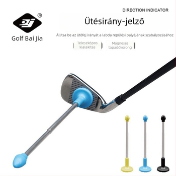 Golfütés irányának jelzője – edzőrúddal a korrekcióhoz