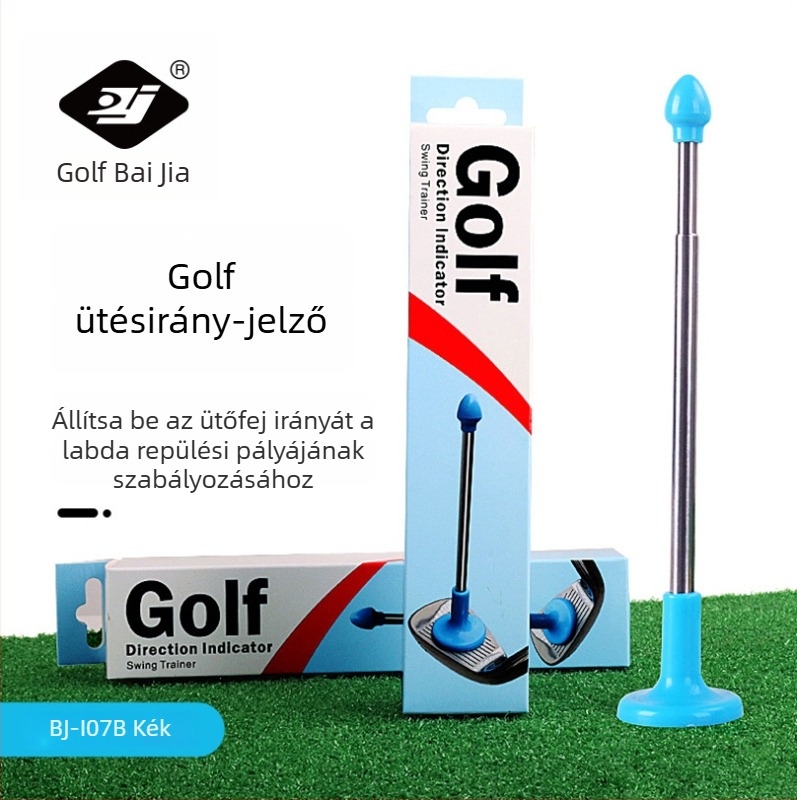 Golfütés irányának jelzője – edzőrúddal a korrekcióhoz