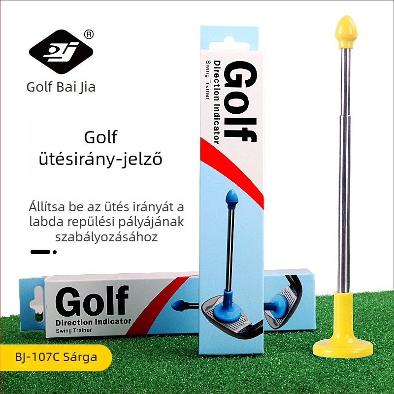 Golfütés irányának jelzője – edzőrúddal a korrekcióhoz