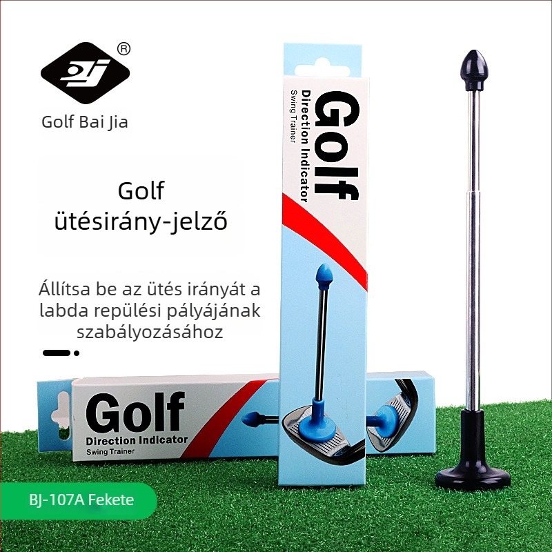 Golfütés irányának jelzője – edzőrúddal a korrekcióhoz
