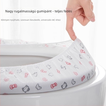 Egyszer használatos WC-ülőke fedél teljes lefedéssel – utazási kellék, tiszta és biztonságos szállodai használatra