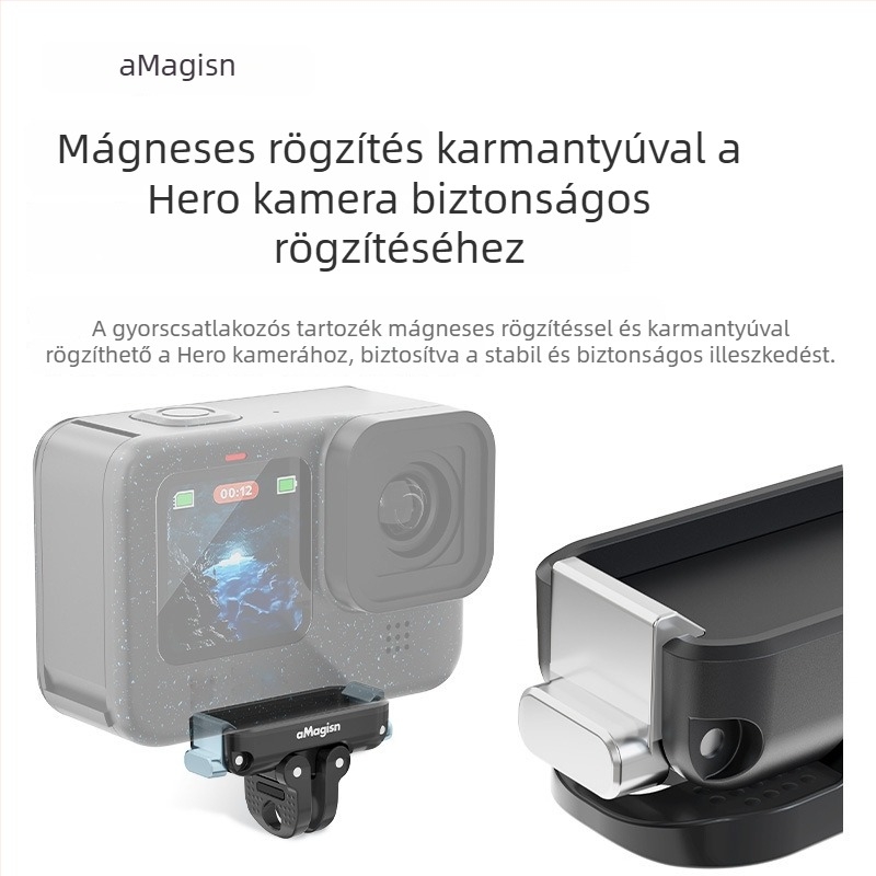 GoPro Hero12/11/10/9/8/11 Mini/MAX mágneses gyorsoldó készlet — alumíniumötvözet