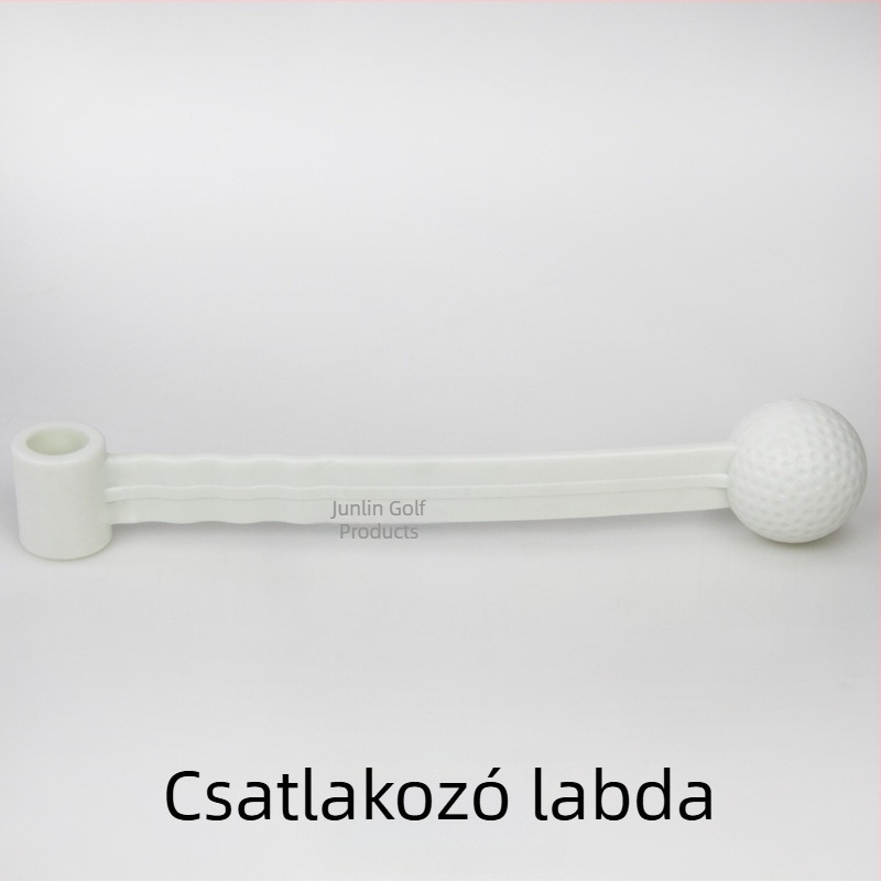 Golf edzőmatrac kiegészítőkkel: összekötő rúd a labdához, forgó labda, kötélre erősített labda, alap