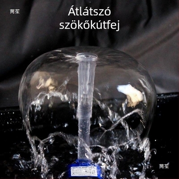 Kőbarát tóhoz készült gomba alakú szökőkút készlet: kisméretű merülőpumpa, műanyag sugárfej és bonsai-tó vízdekoráció