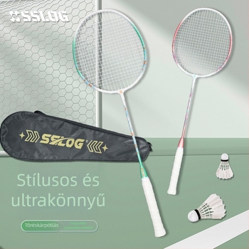 Új, kiváló minőségű ultra-könnyű vas-ötvözetű tollasütő kezdőknek, tinédzsereknek és felnőtteknek