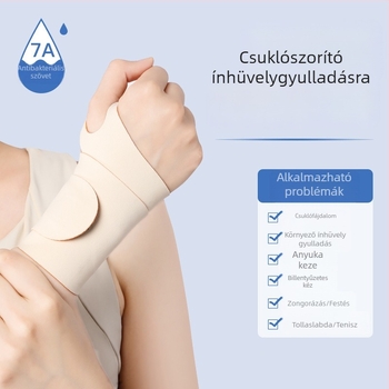 Nyári könnyű sportcsuklópánt anti-sérülés védelemmel és ínhüvely-támogatással, univerzális méret, badmintonhoz és teniszhez.