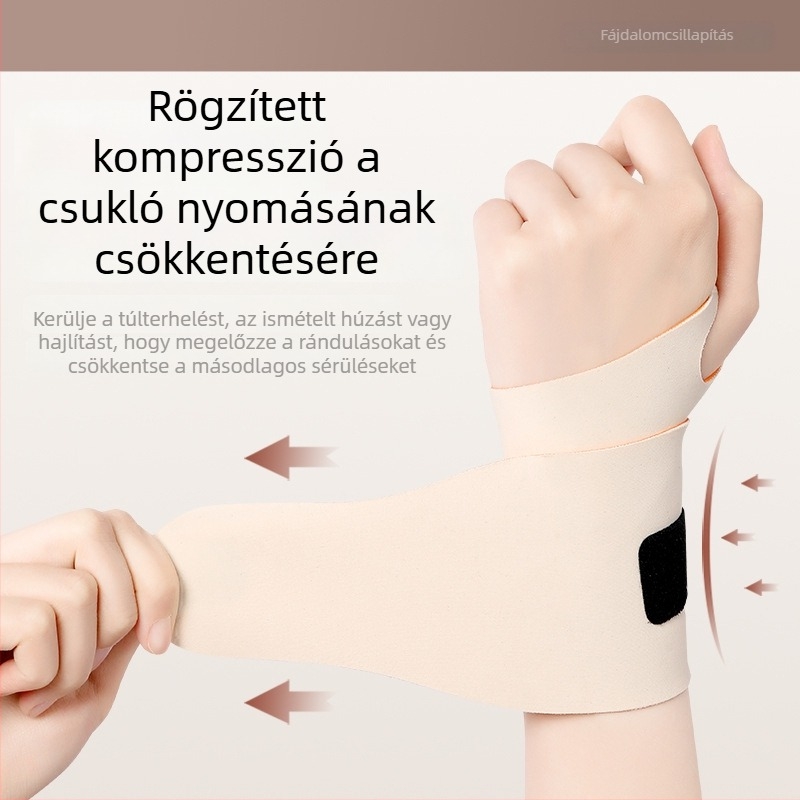 Nyári könnyű sportcsuklópánt anti-sérülés védelemmel és ínhüvely-támogatással, univerzális méret, badmintonhoz és teniszhez.