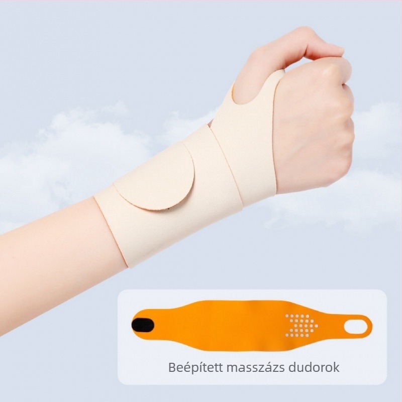 Nyári könnyű sportcsuklópánt anti-sérülés védelemmel és ínhüvely-támogatással, univerzális méret, badmintonhoz és teniszhez.