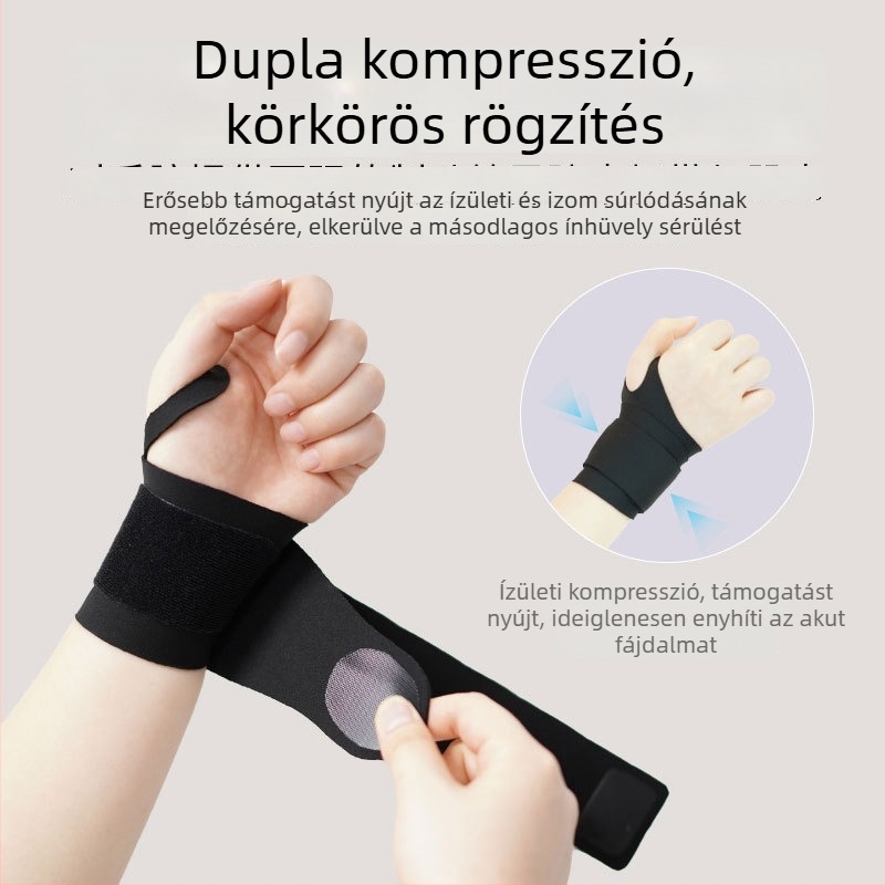 Könnyű, vékony csuklóvédő badmintonhoz, izzadságszívó, állítható szélesség, ficam elleni védelem, férfiak és nők számára