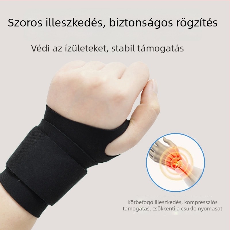 Könnyű, vékony csuklóvédő badmintonhoz, izzadságszívó, állítható szélesség, ficam elleni védelem, férfiak és nők számára