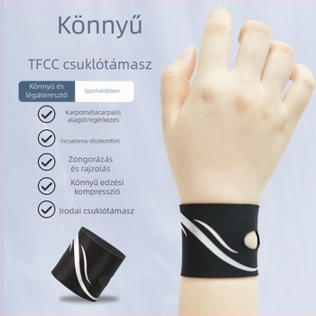 TFCC csuklóvédő ínhüvely-támasztással, vékony csuklópánt jóga és egérhasználathoz, stabilizáló védelem a csukló sérülései ellen sport közben